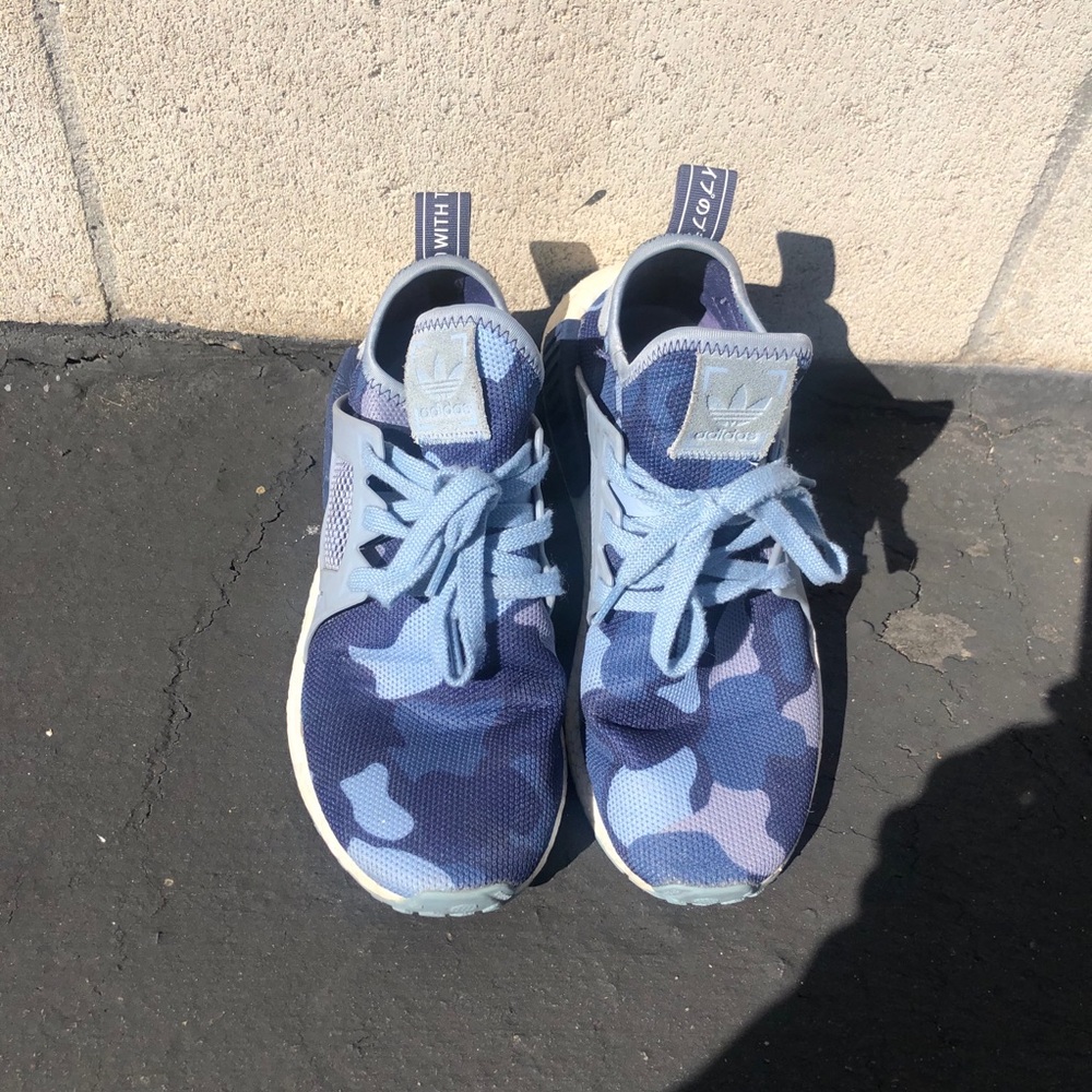 Adidas NMD R1 blue CAMO size 7.5